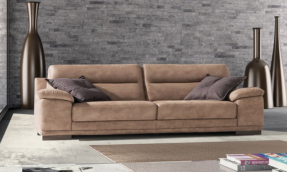 Divano in pelle design vulcano Divano moderno in pelle
