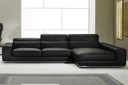 Divano in pelle design Titan