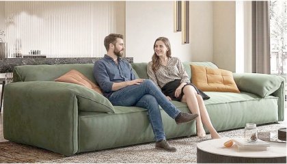 Divano in pelle classis 3 posti 245 cm 