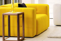 Divano 3 posti design Compact giallo