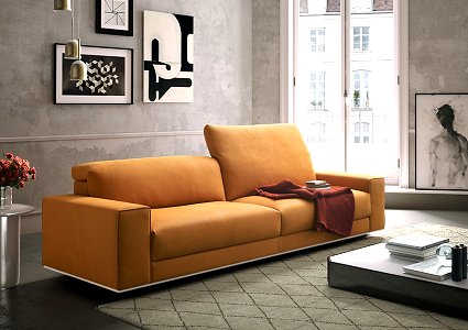 Divano moderno Leonardo 3 posti 240 cm 