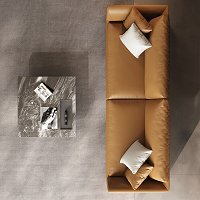 Divano in pelle Manila 3 posti 220 cm 