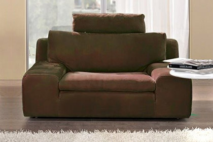 Offerta: Poltrona in pelle marrone scuro Home